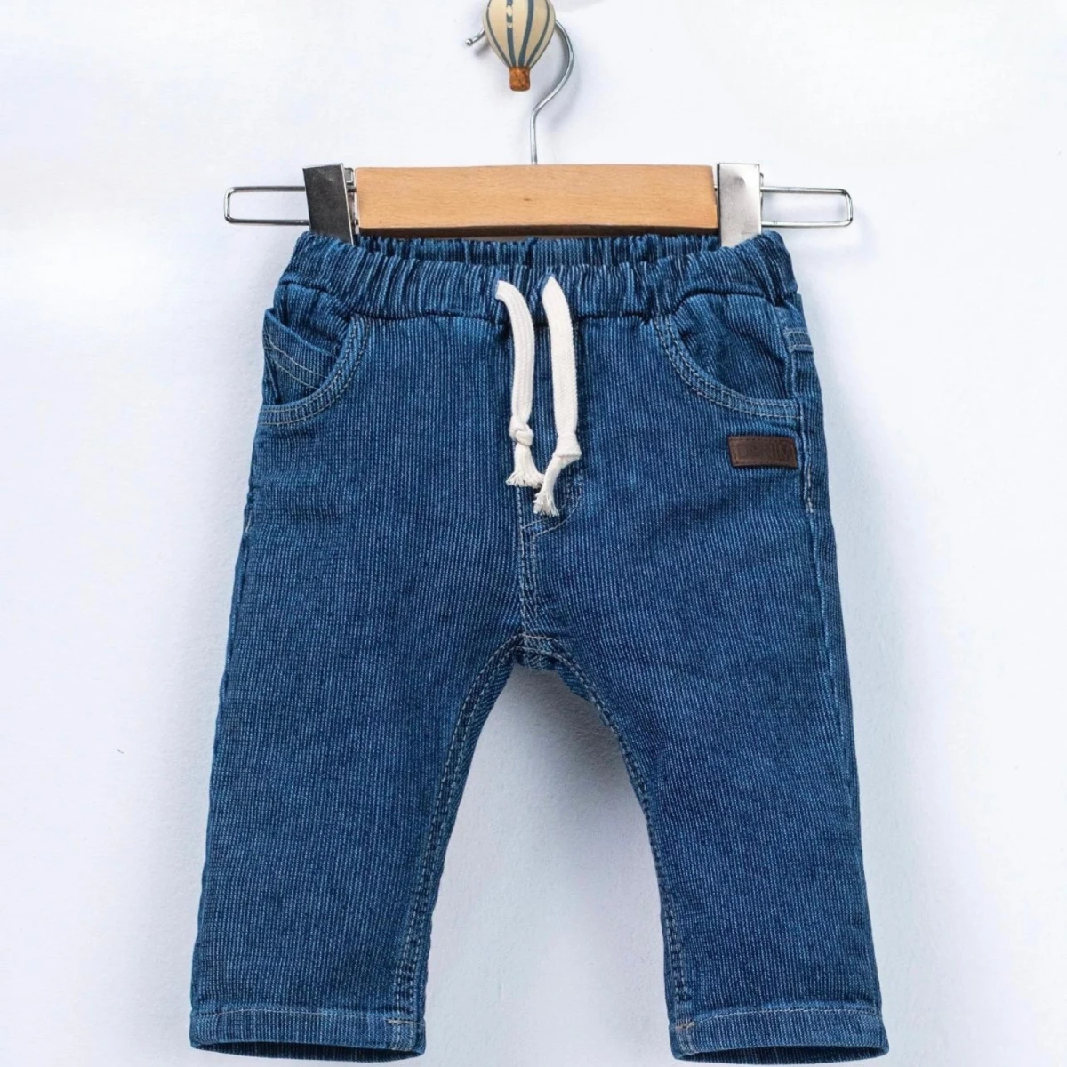 DERİ ARMALI DENİM ERKEK BEBE PANTOLON 4015