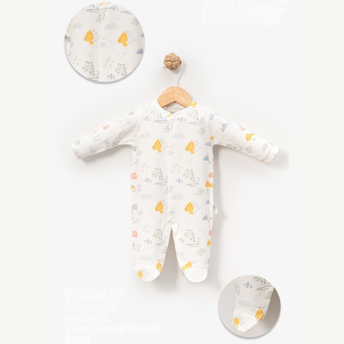 DİNAZOR BASKILI PENYE BEBE TULUM 70384