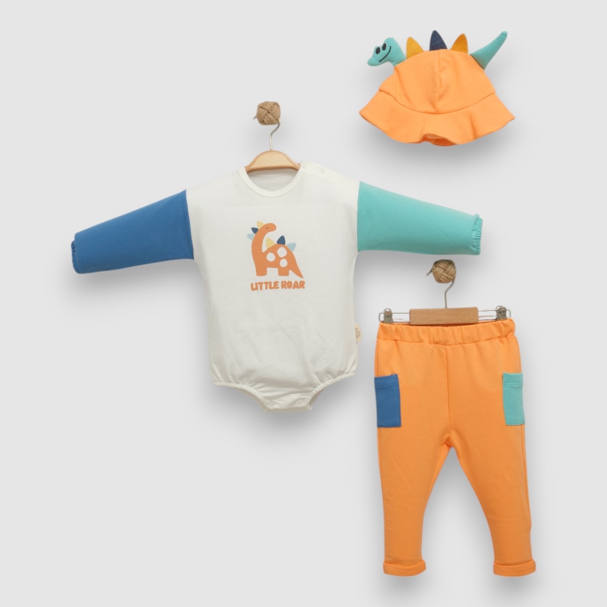 DİNO BASKILI BADİLİ 2Lİ BEBE TAKIM 252027