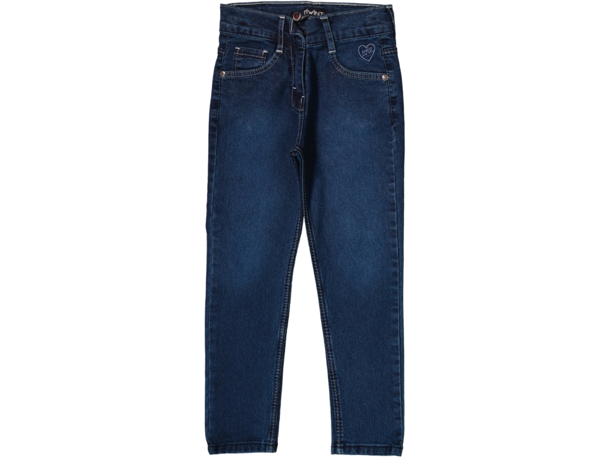  DÜZ KIZ KOT PANTOLON 3/7 YAŞ