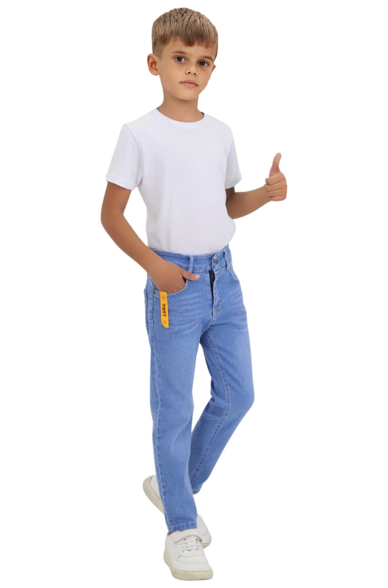 DÜZ MODEL ERKEK ÇOCUK KOT PANTALON 1178