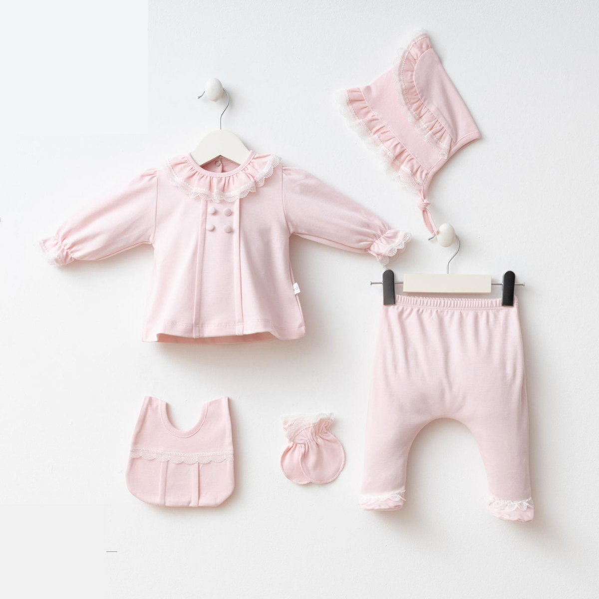 ELEGANT KIZ 5 PARÇA ZIBIN SET 7086
