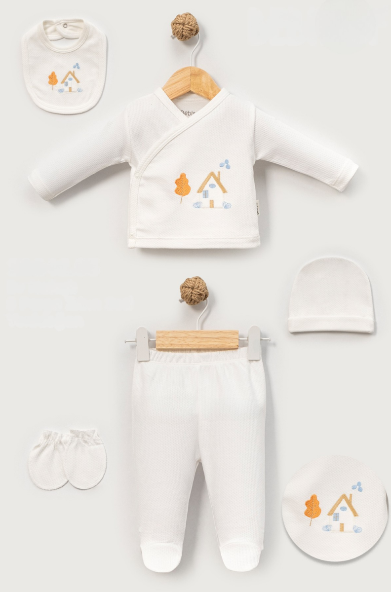 EV NAKIŞLI 5 Lİ BEBE ZIBIN SET 20242