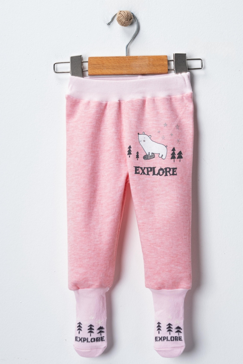 EXPLORE BASKILI ÇORAPLI PENYE BEBE PANTOLON 040-1