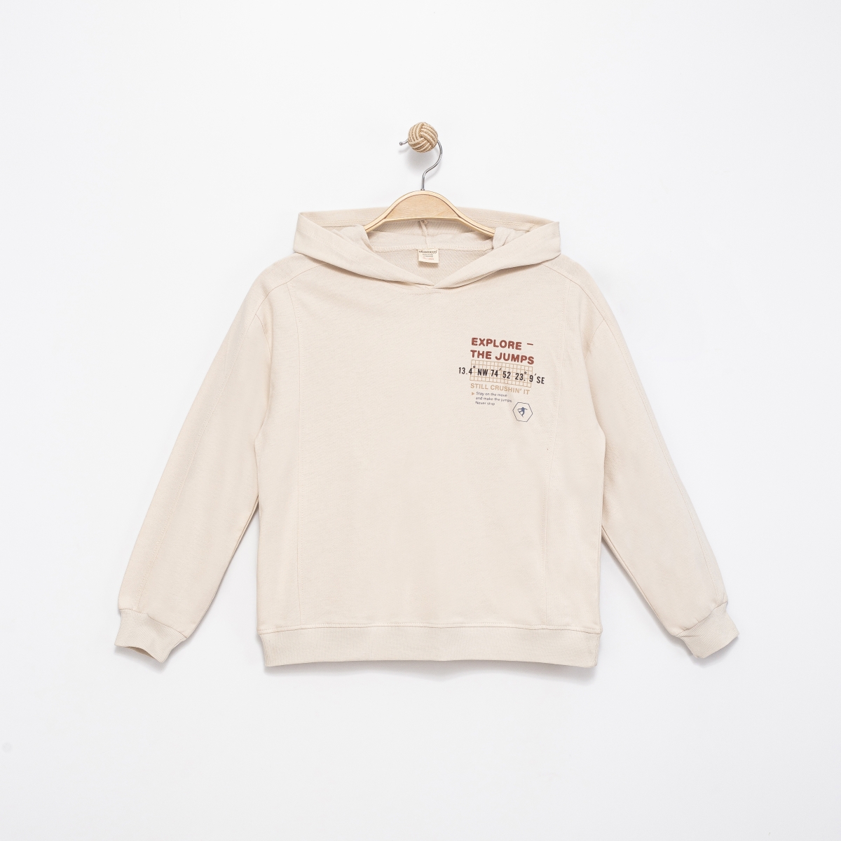 EXPLORE THE JUMPS BASKILI KAPŞONLU SWEAT 9527/4