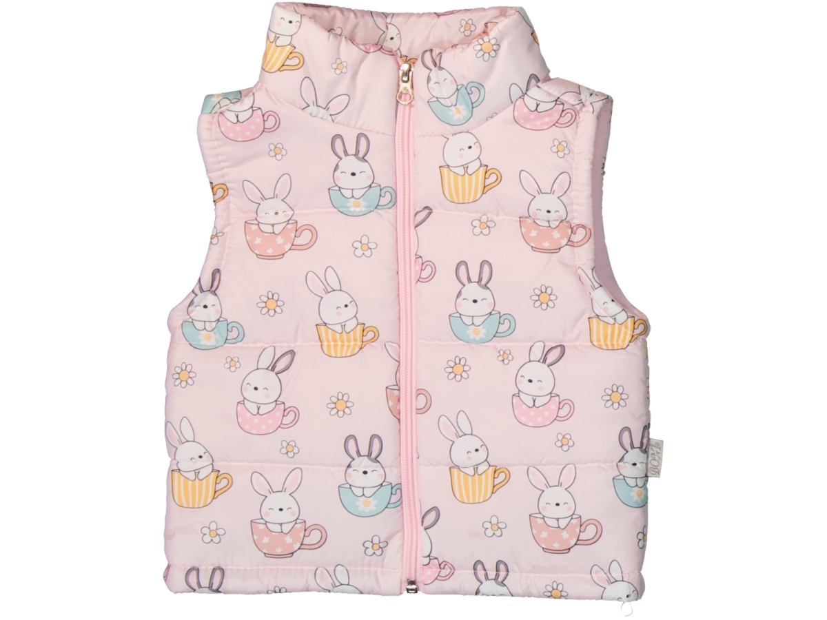 FERMUARLI BASKILI YELEK BUNNY