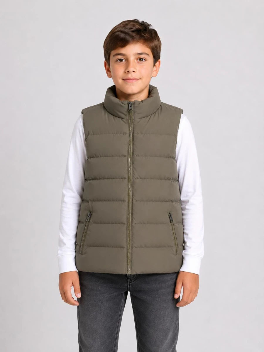 FERMUARLI ERKEK ÇOCUK YELEK 9051