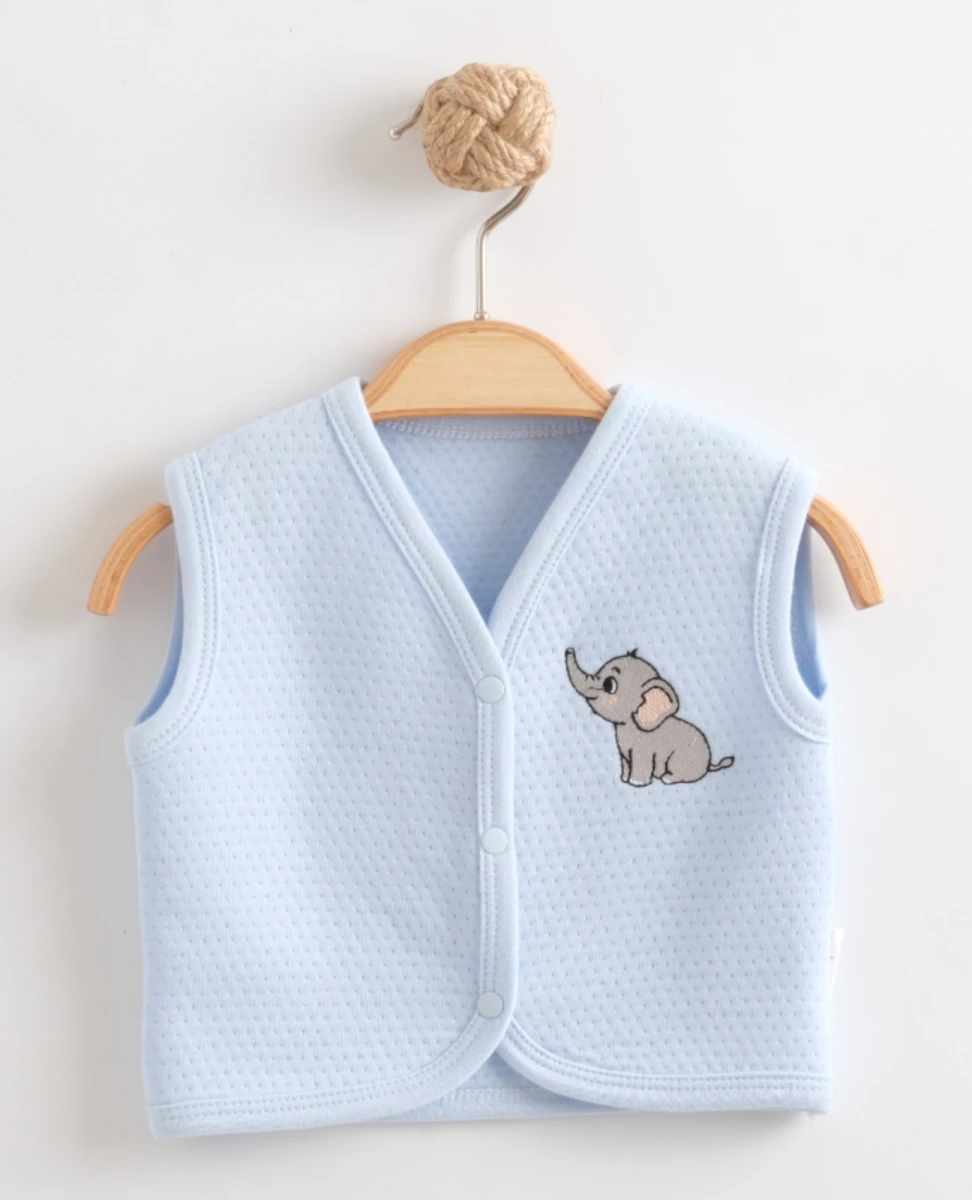 FİL NAKIŞLI PENYE BEBE YELEK 0227