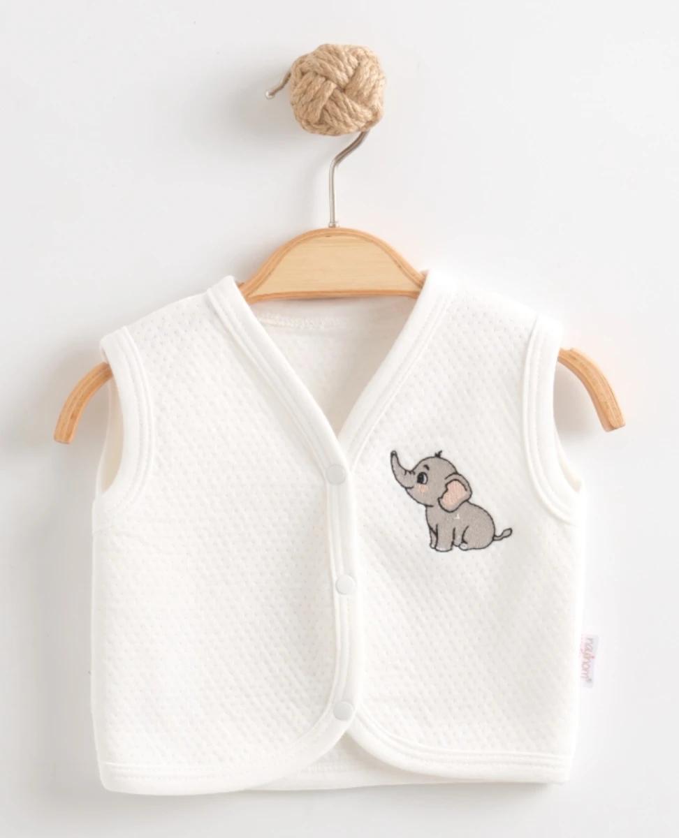 FİL NAKIŞLI PENYE BEBE YELEK 0227