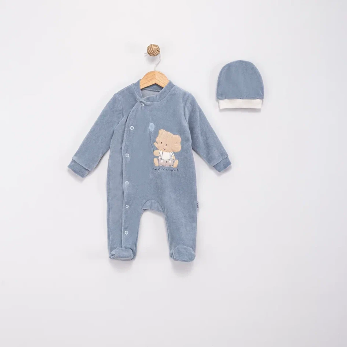 FİLLİ KADİFE BEBE TULUM 1516
