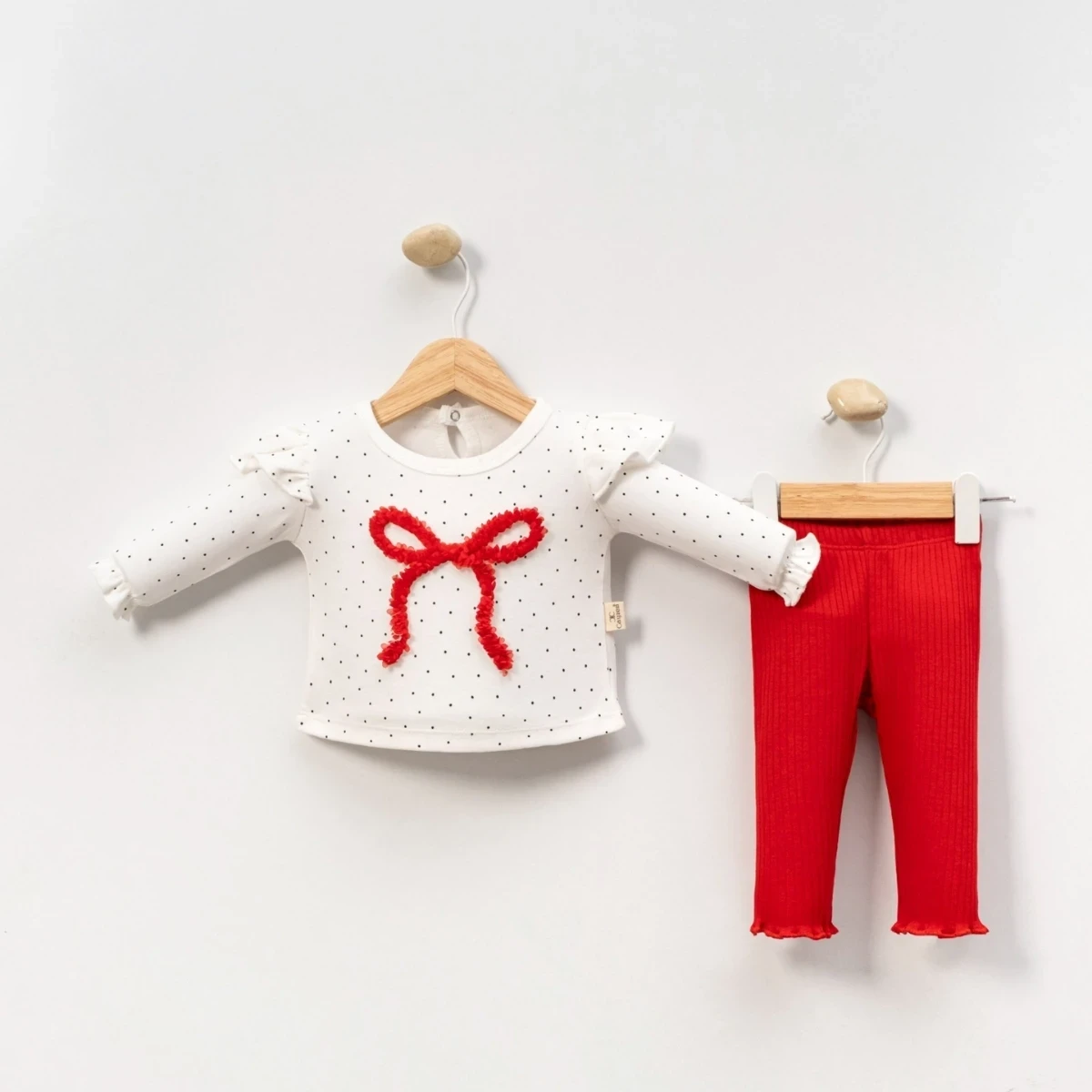 FİYONK NAKIŞLI KIZ BEBE 2 Lİ TAKIM 6009