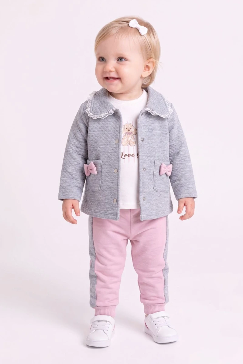 FİYONKLU 3 İP KIZ BEBE TAKIM 26249