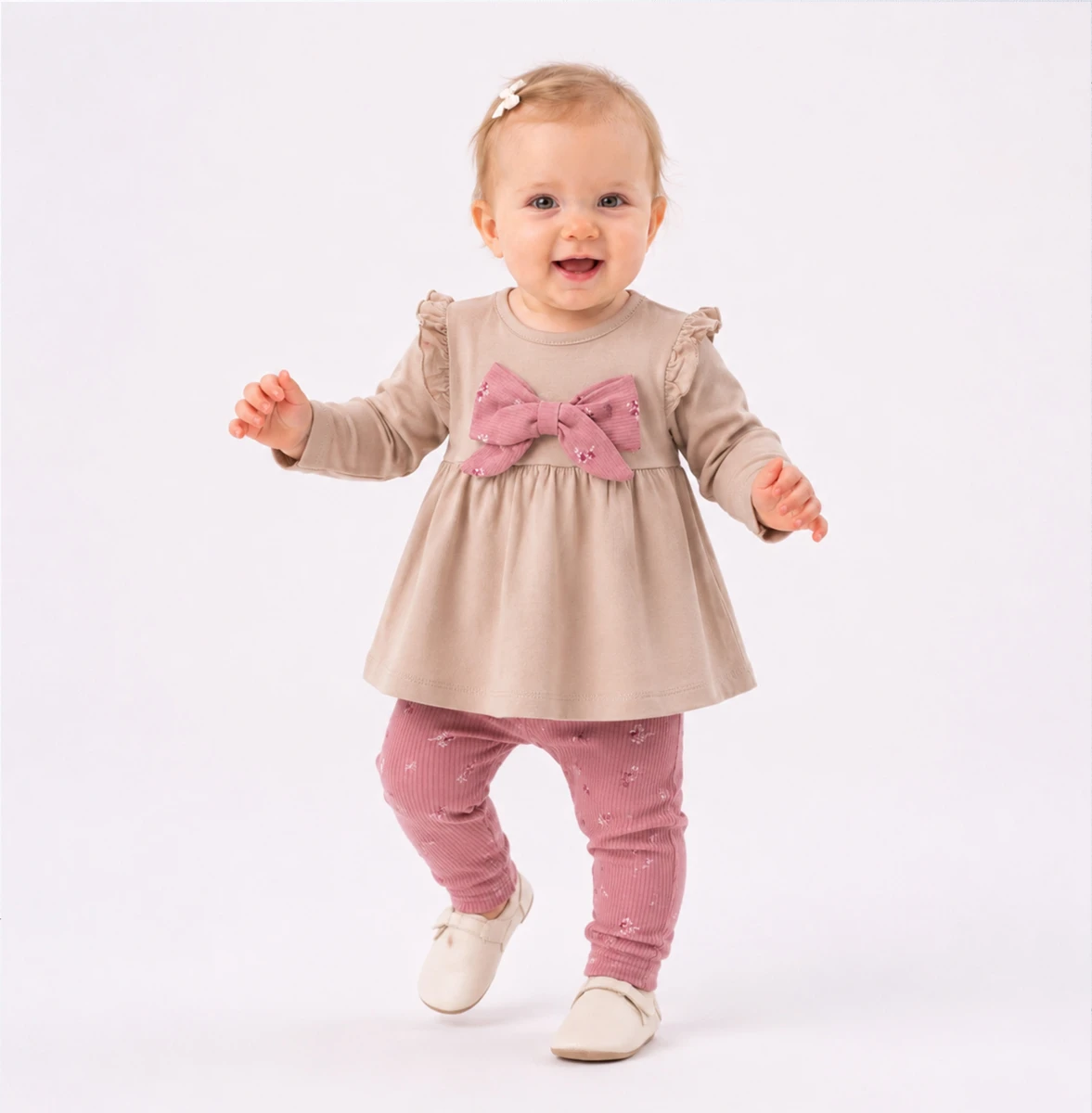 FİYONKLU FIRFIRLI KIZ BEBE TAKIM 27869