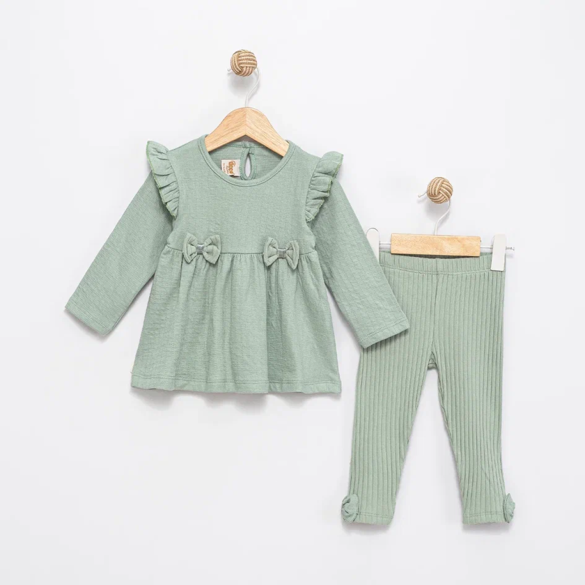 FİYONKLU MÜSLİN KIZ BEBE TAKIM 26934 