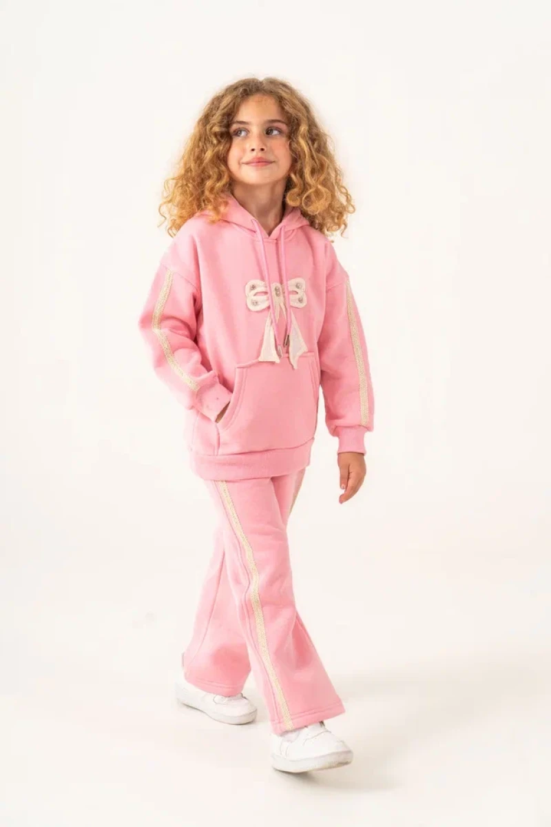 FİYONKLU ŞERİTLİ 3 İP KIZ ÇOCUK TAKIM 2010