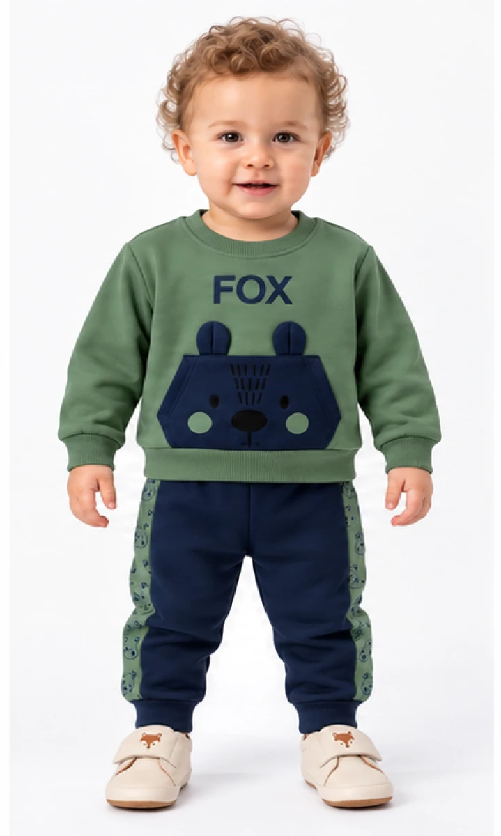 FOX CEPLİ 3 İP ERKEK BEBE TAKIM 26969