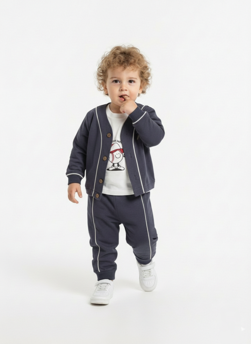 FUN AND GAMES 3'LÜ ERKEK BEBE TAKIM 3018