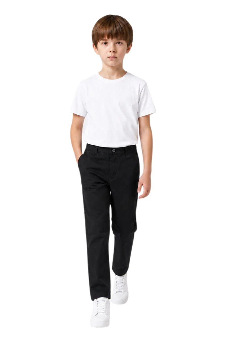 GABARDİN KEMERLİ OKUL PANTOLON 9100-1