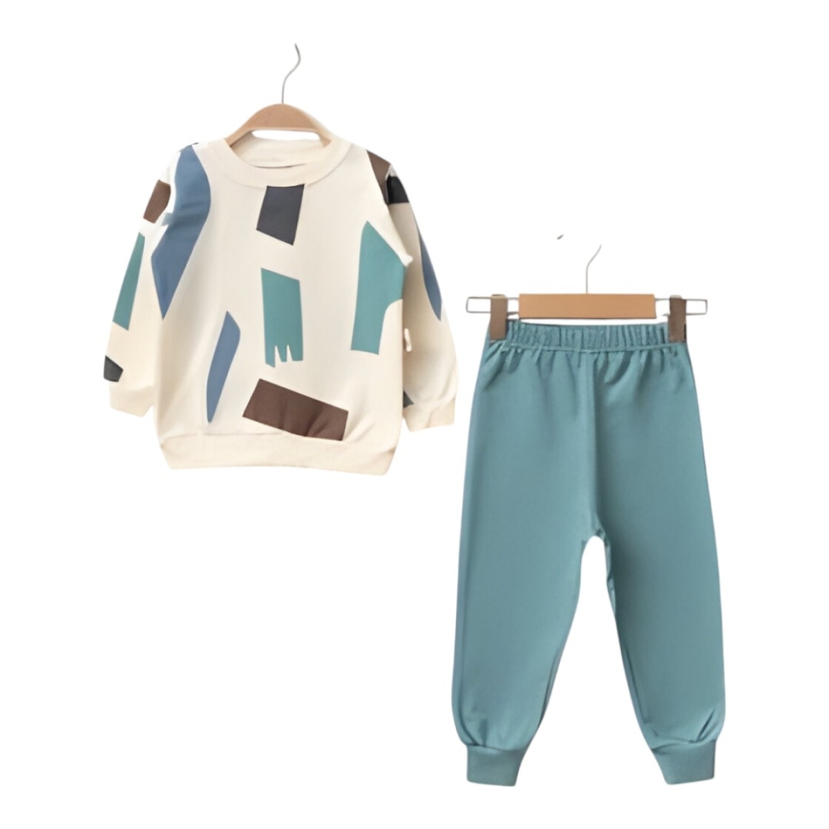 GEOMETRİK ŞEKİLLİ 2 İP ERKEK ÇOCUK TAKIM 862