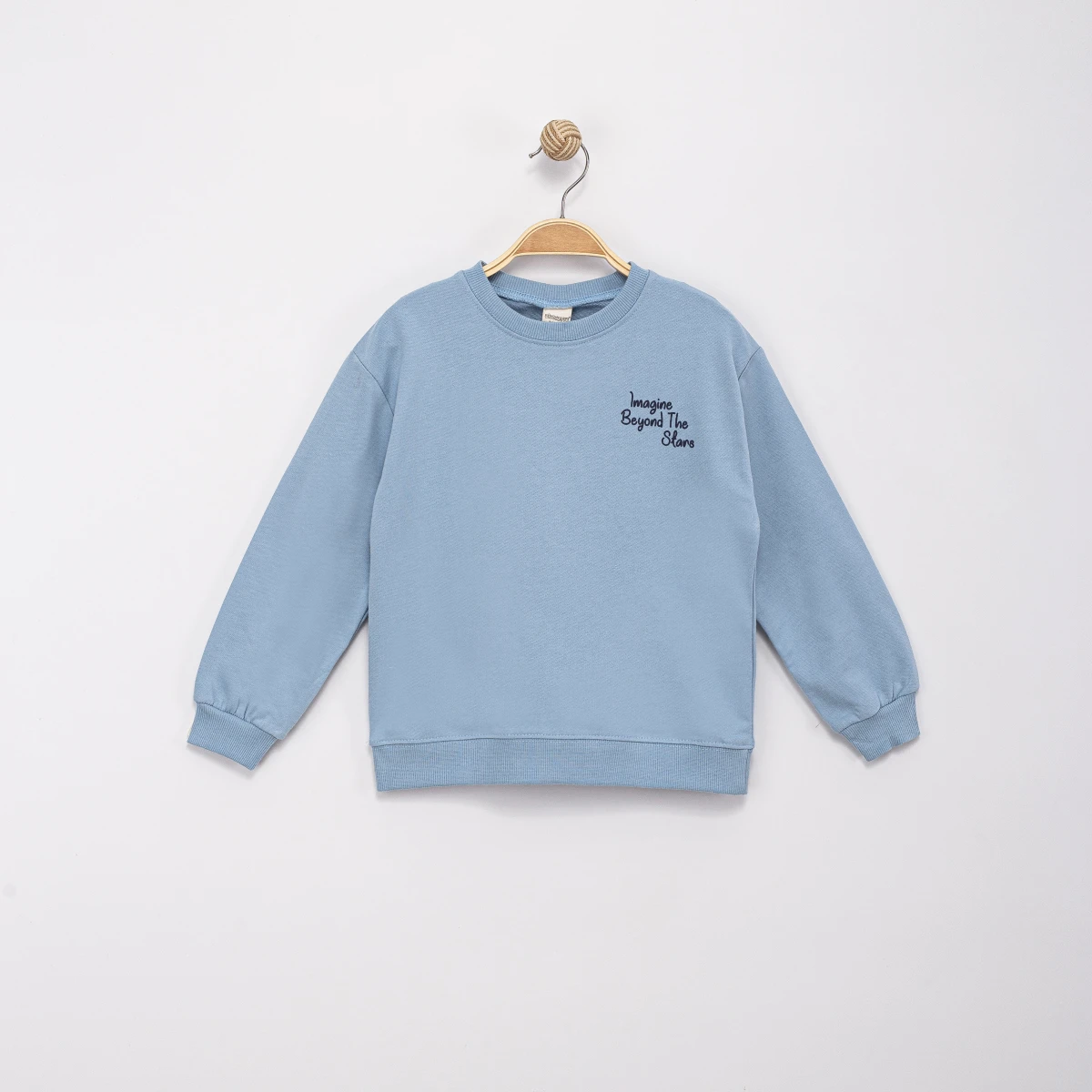 GÖKYÜZÜ APLİKELİ 2 İP ERKEK ÇOCUK SWEAT 0423-2