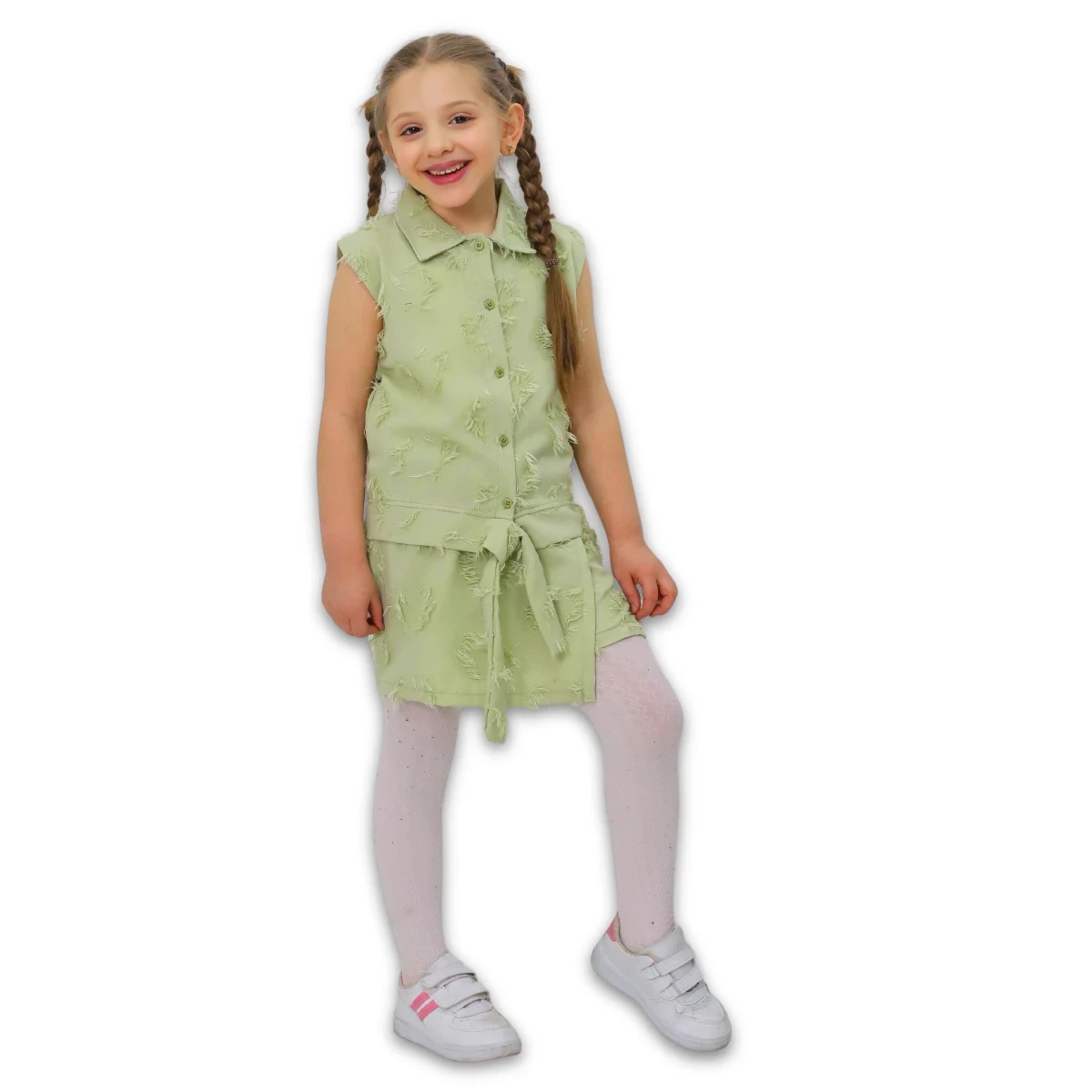 GÖMLEKLİ KIZ ÇOCUK ETEKLİ TAKIM 90065