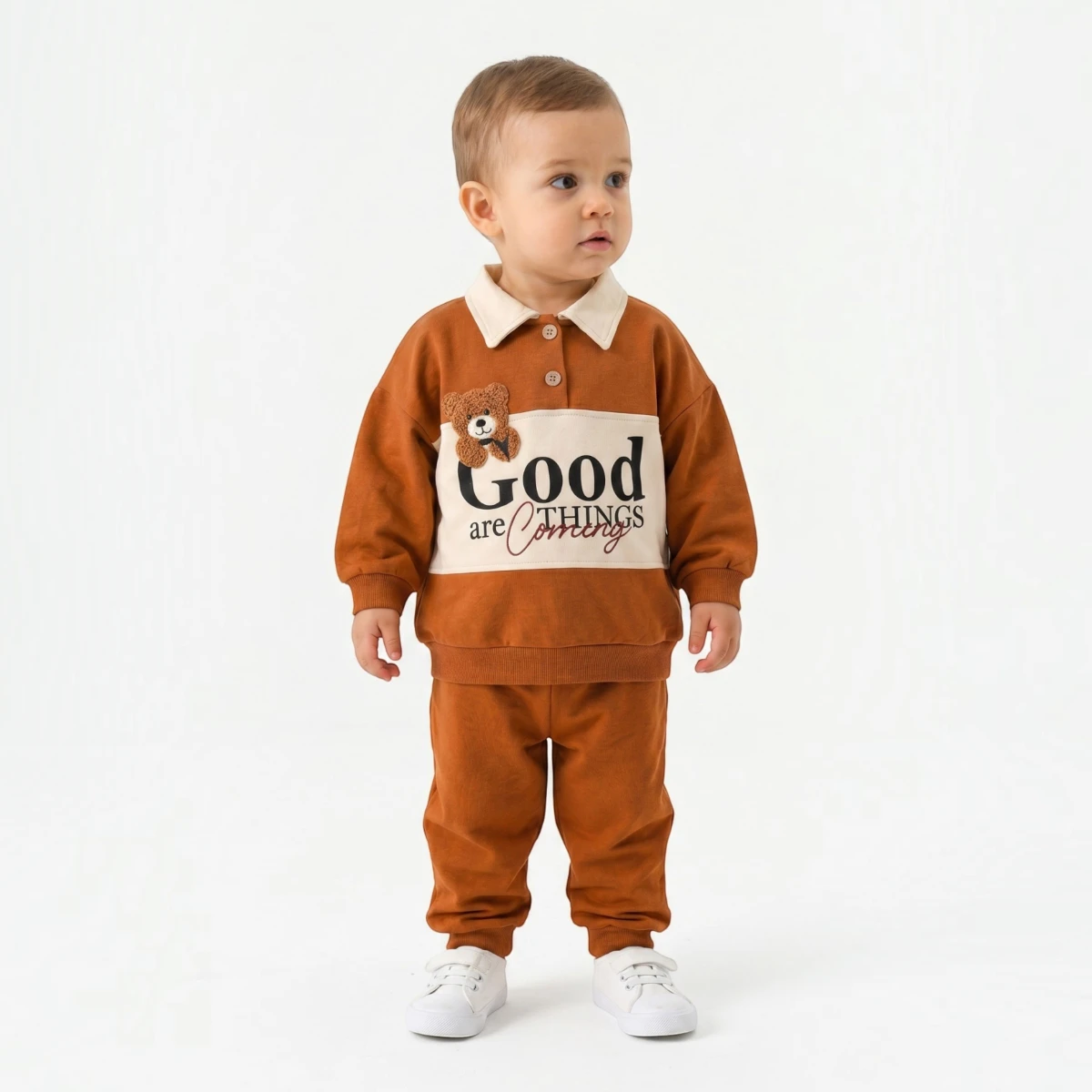 GOOD BASKI ERKEK 2 Lİ BEBE TAKIM 1808