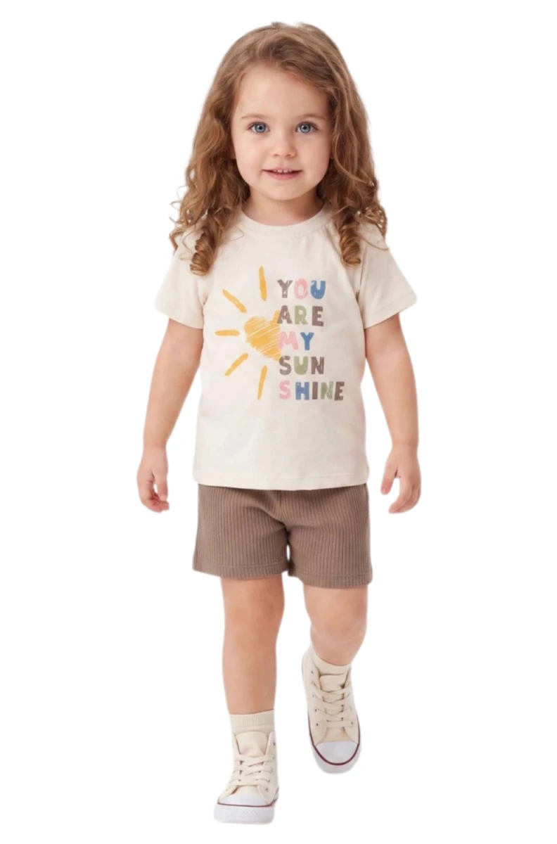 GÜNEŞLİ BASKILI ERKEK BEBE TAKIM 7028