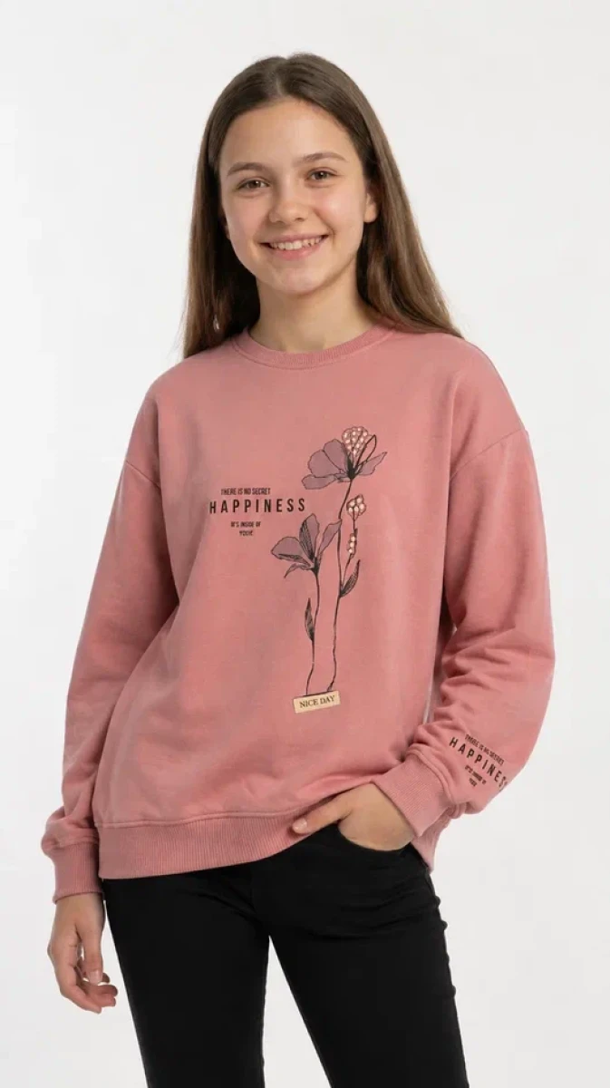  HAPPINESS BASKILI 2 İP KIZ ÇOCUK SWEAT R26854
