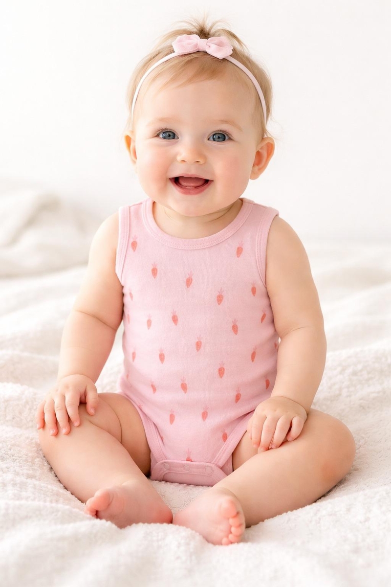 HAVUÇ BASKILI ASKILI BEBE ÇITÇITLI BADİ 2761