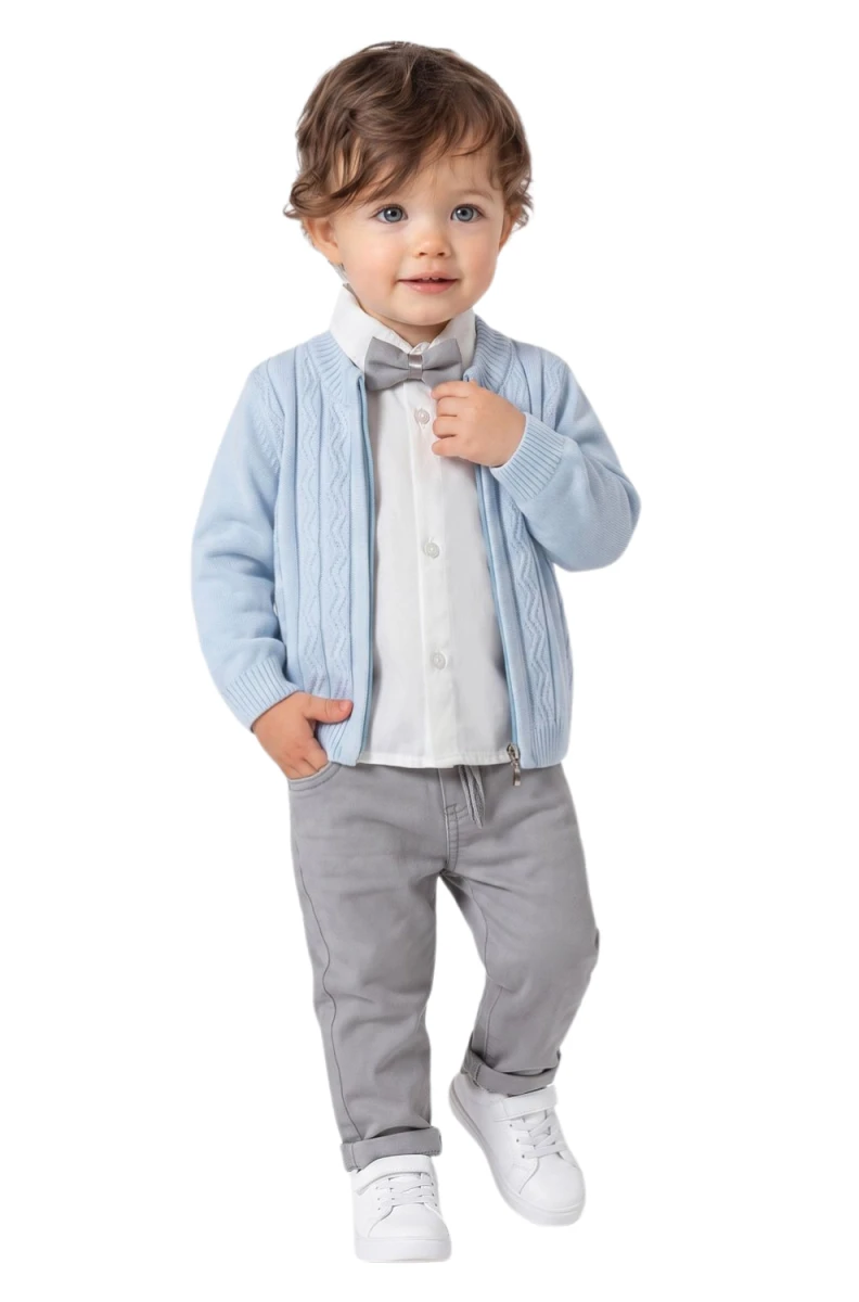 HIRKALI 3 LÜ ERKEK BEBE TAKIM 5047-1