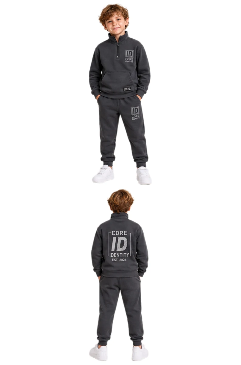 ID CORE DİK YAKA 3 İP ERKEK ÇOCUK EŞOFMAN TAKIM 1283