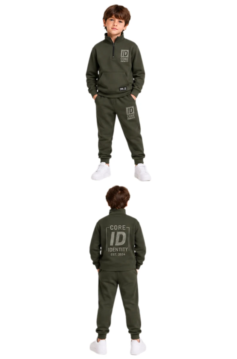 ID CORE DİK YAKA 3 İP ERKEK ÇOCUK EŞOFMAN TAKIM 1283