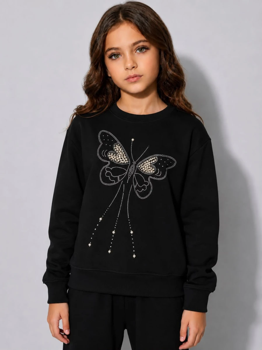 İNCİ KELEBEK OYSHO KIZ ÇOCUK SWEAT 8242