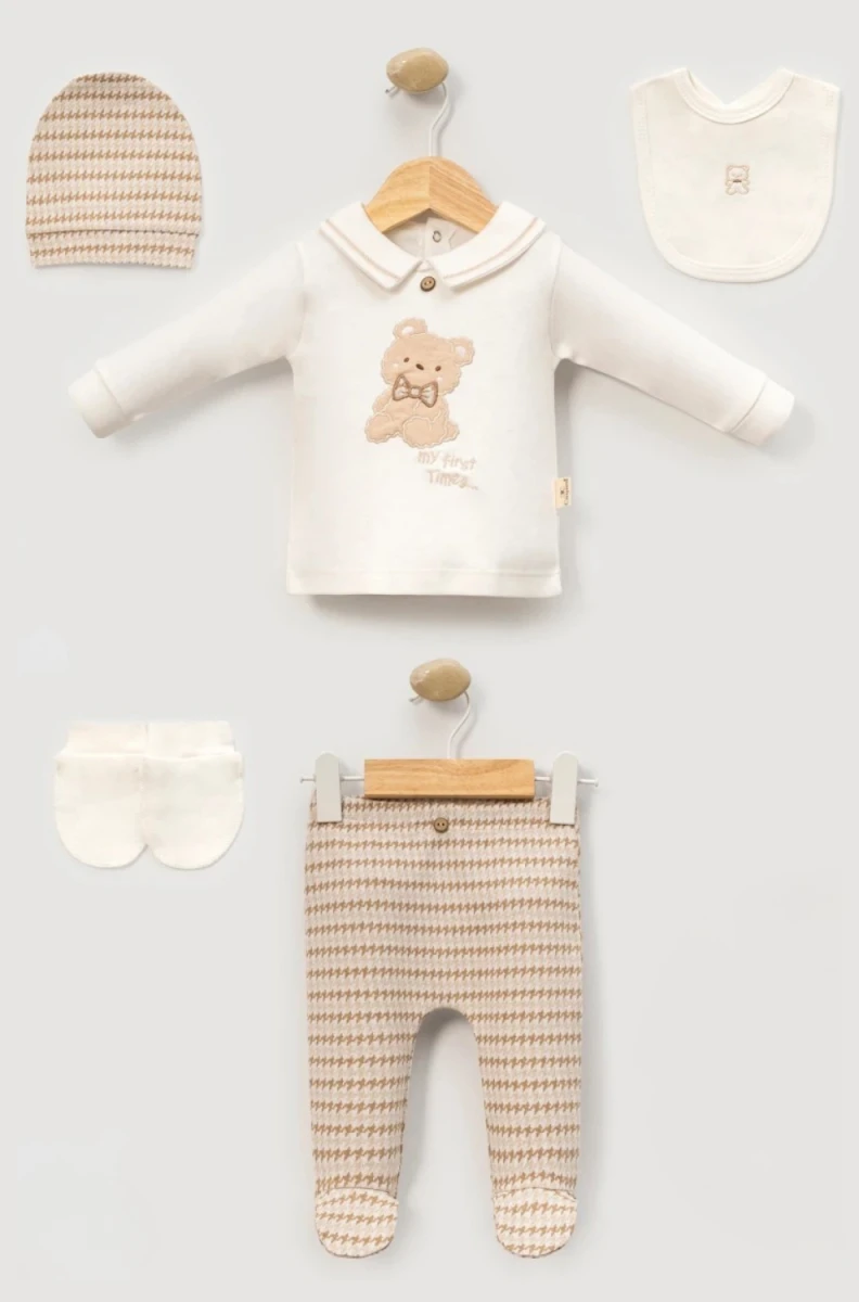 JAKARLI ERKEK BEBE 5 Lİ ZIBIN SET 2124