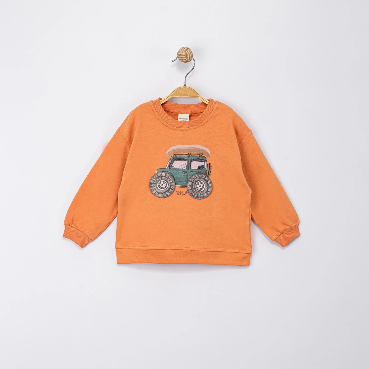 JİP TEKERLEK APLİKELİ ERKEK ÇOCUK SWEAT 0369-2