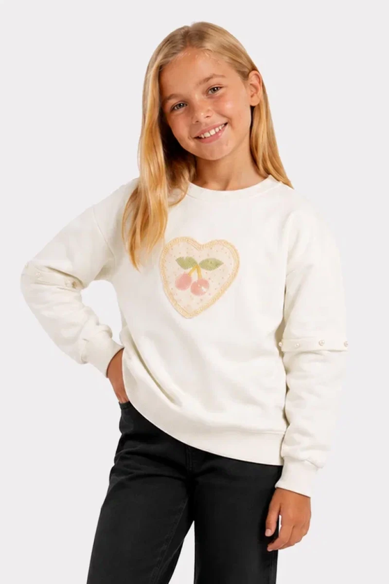 KALPLİ 2 İP KIZ ÇOCUK SWEAT R26744