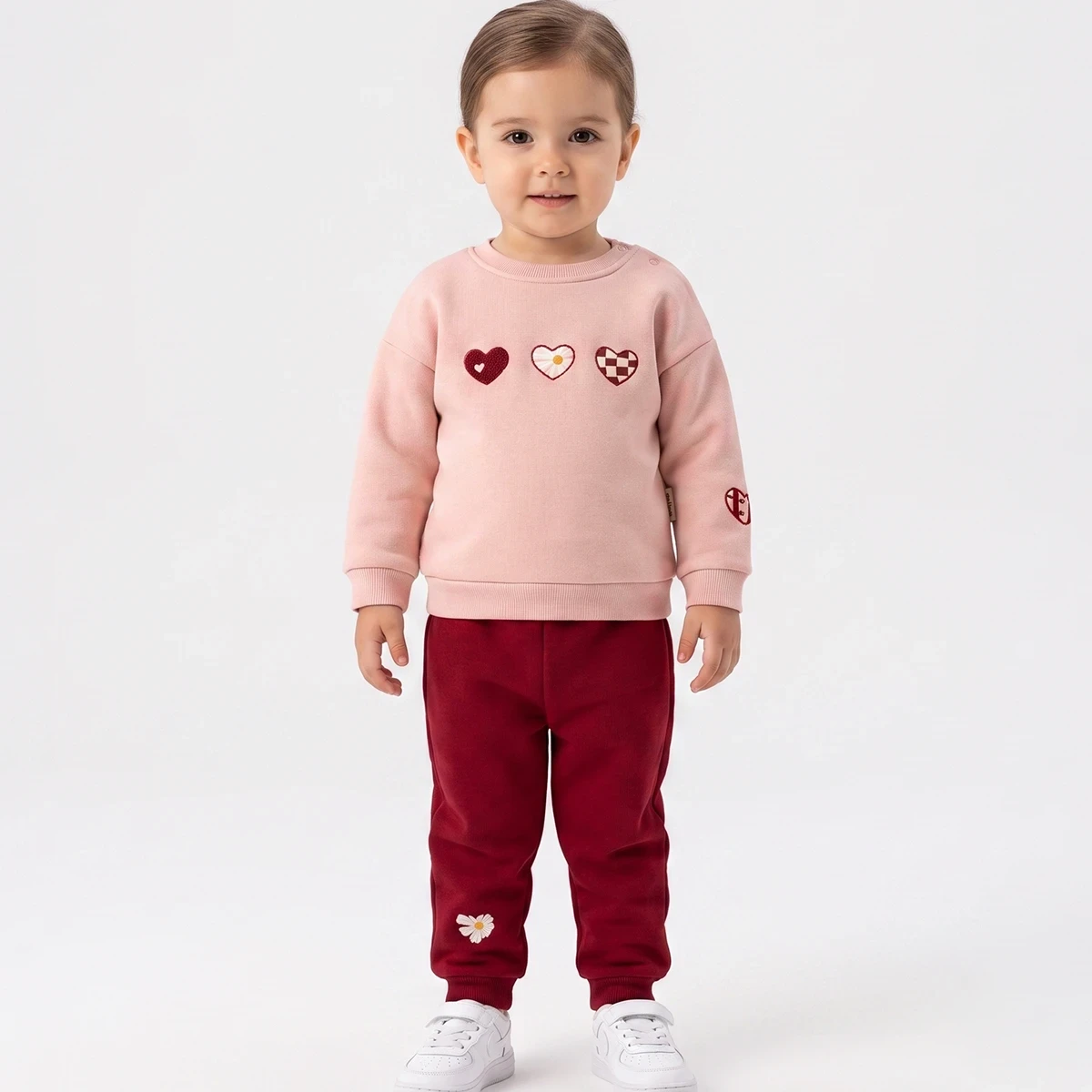 KALPLİ 3 İP KIZ BEBE TAKIM 3308
