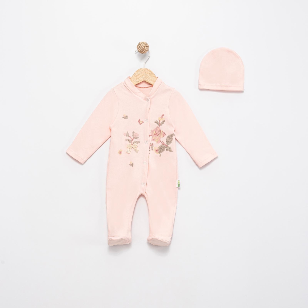 KANAVİÇE NAKIŞLI PENYE BEBE TULUM 1286