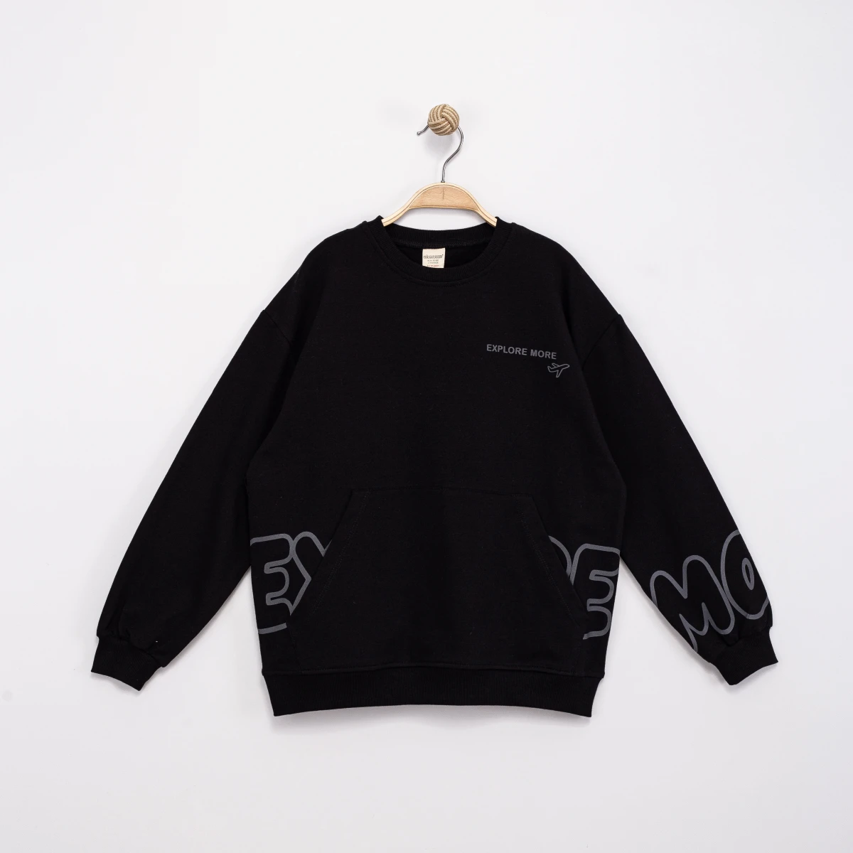 KANGURU CEPLİ 2 İP ERKEK ÇOCUK SWEAT 0421-4