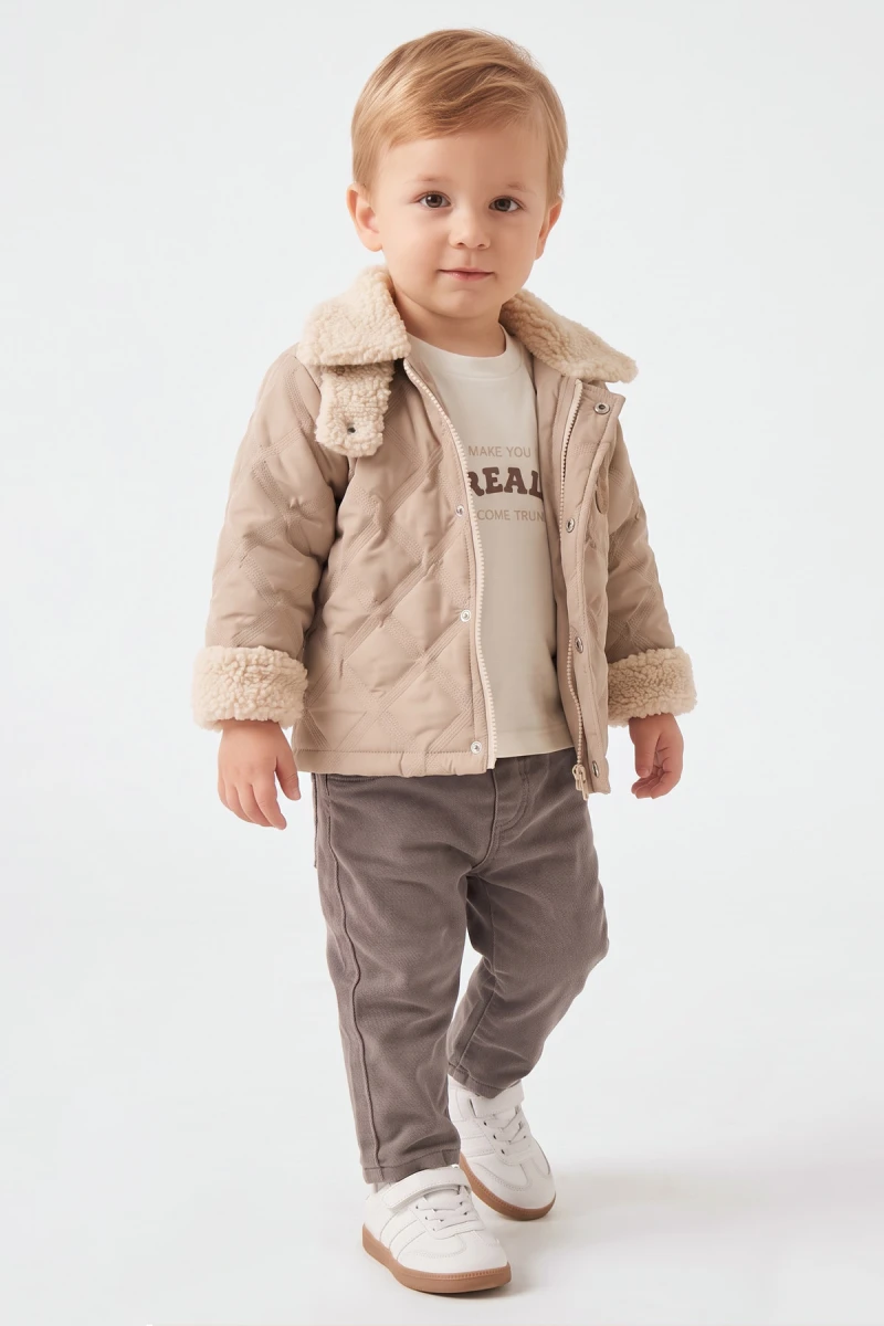 KAPİTONE MONTLU 3 LÜ ERKEK BEBE TAKIM  3942