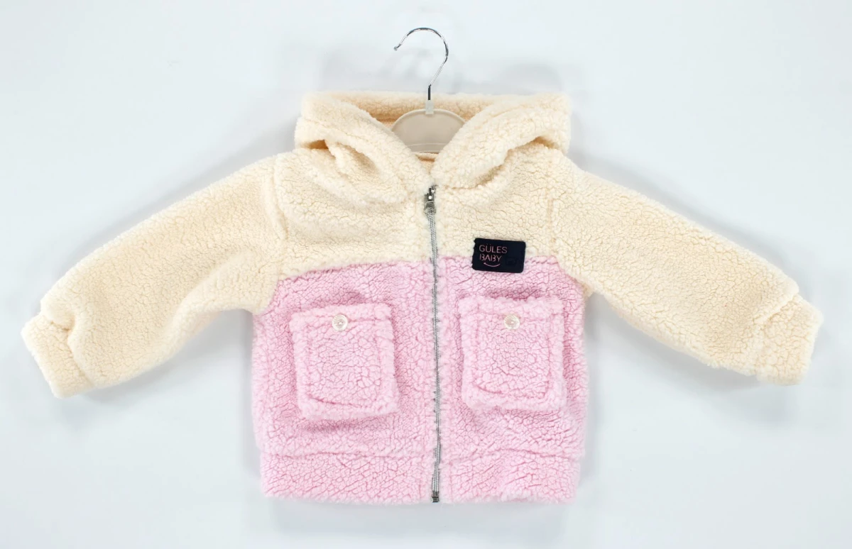 KAPÜŞONLU CEPLİ WELSOFT BEBE HIRKA 948