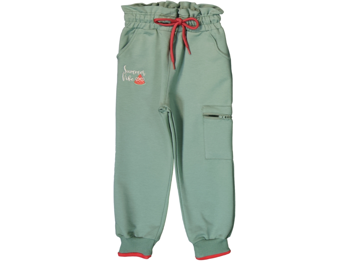  KARGO CEP FERMUARLİ NAKİSLİ EŞOFMAN ALTI 3-8 YAŞ