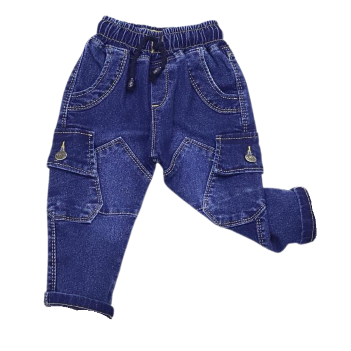 KARGO CEPLİ ERKEK BEBE KOT PANTALON 1526