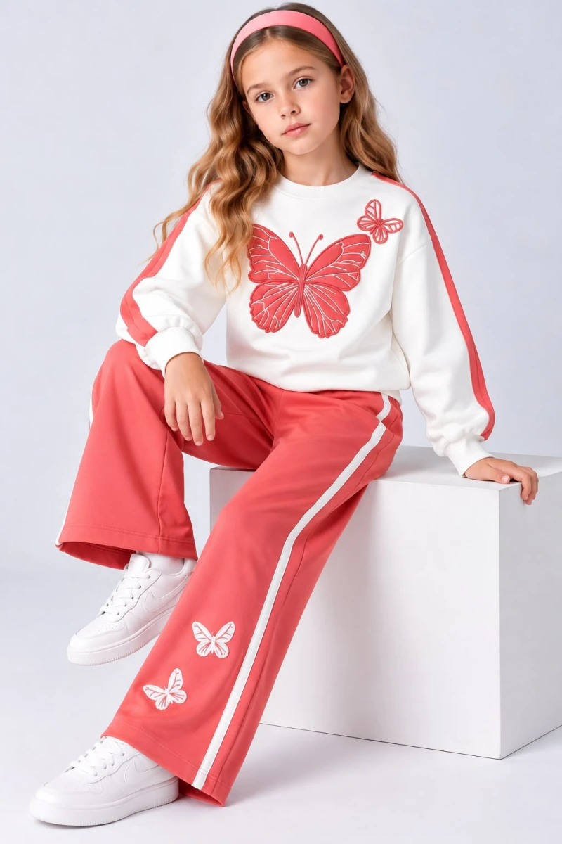 KELEBEKLİ 2 İP KIZ ÇOCUK TAKIM 32480