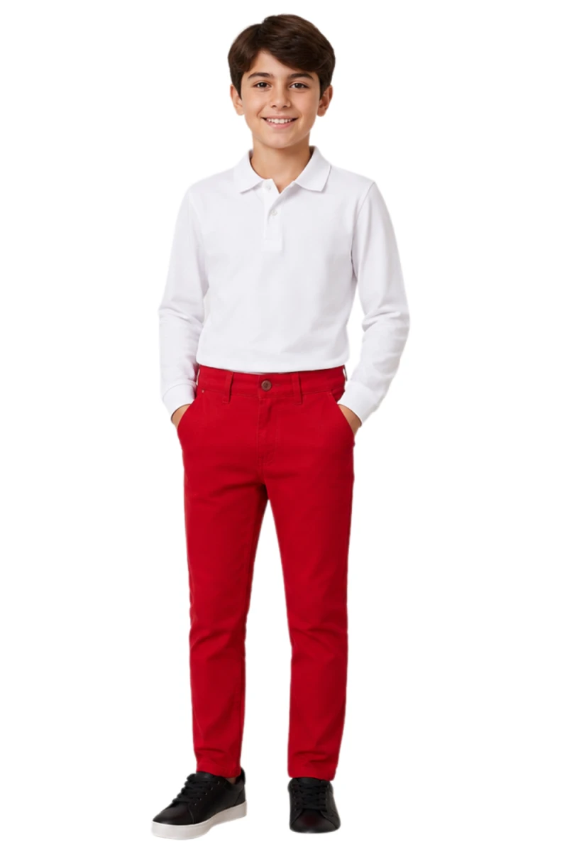 KETEN LİKRALI ERKEK OKUL PANTALON 