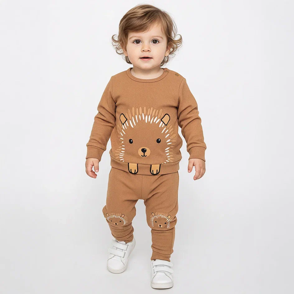 KİRPİ BASKILI İNTERLOK ERKEK BEBE TAKIM 26169