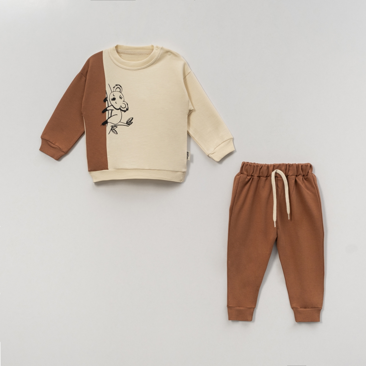 KOALA BASKILI GARNİLİ ERKEK BEBE TAKIM 4112