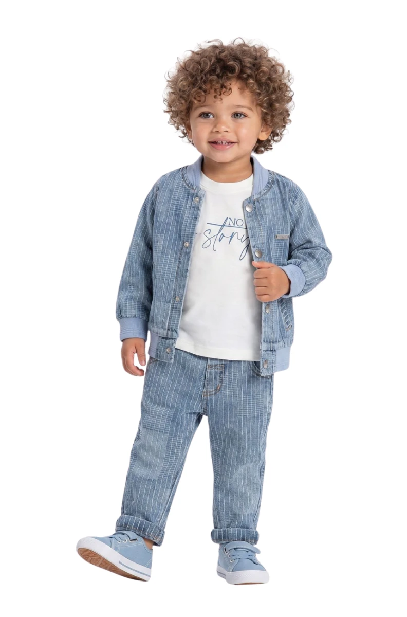 KOT CEKETLİ 3 LÜ ERKEK BEBE TAKIM 8053