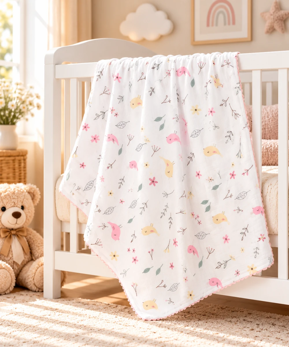 KUŞLU PENYE PAMUKLU BEBE BATTANİYE 8012
