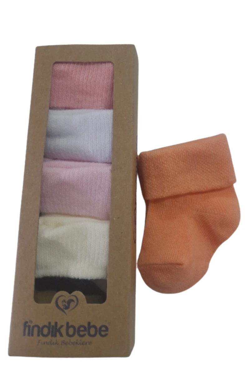 KUTULU KIVRIK BEBE ÇORAP 0455